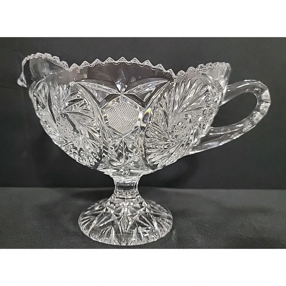 Vintage Imperial‎ Glass Gravy/Sauce Boat, 5.25